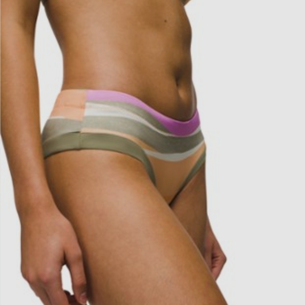 NWT Prana Upswell Striped Bikini Bottom (Size: L)